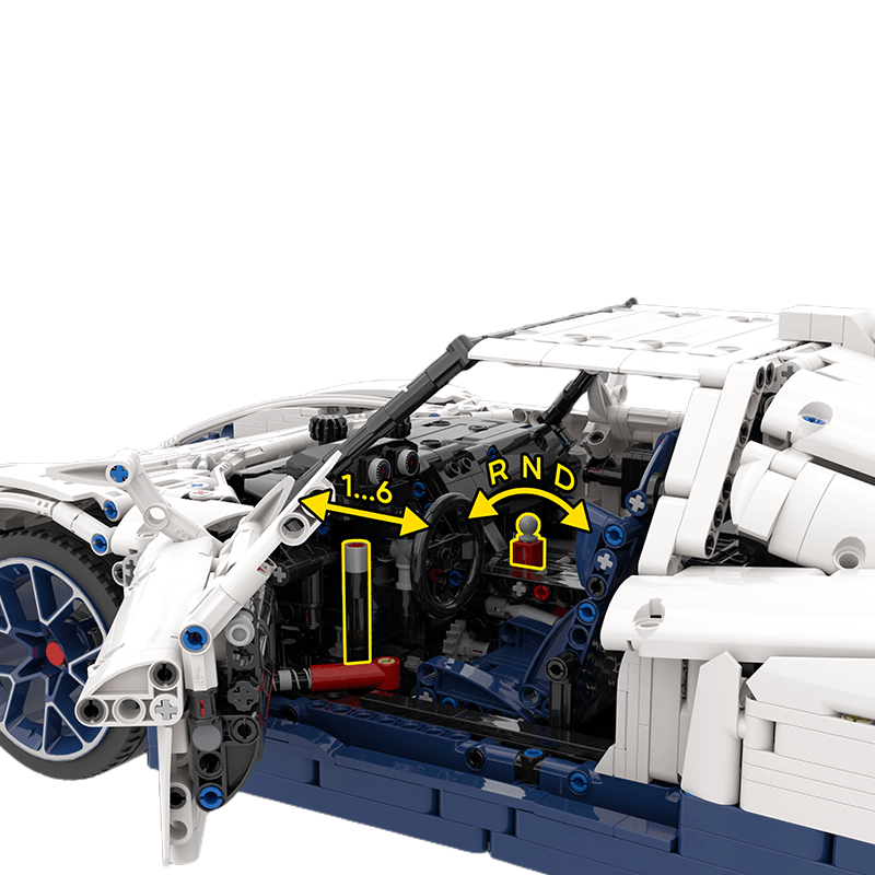 The Ultimate 1:8 Maserati MC12 Hypercar (3975pcs)