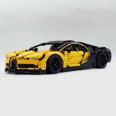 1: 8 Bugatti Chiron, Custom Modified Yellow+Black Edition (4031PCS)