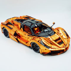 1: 8 LaFerrari Supercar, Customized Orange Gold Edition, Fully Detailed Simulation, The Ultimate Collectible, None-Remote Controlled (4739Pcs)