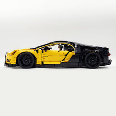 1: 8 Bugatti Chiron, Custom Modified Yellow+Black Edition (4031PCS)