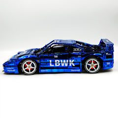1:8 The Ultimate Ferrari F40 Supercar | LB Style Electroplated Mirror Royal Blue Edition (4026 PCS)