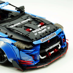 1:8 Nissan GT-R R35 Widebody Blue-plated custom Edition | Electroplated Beast | 3939+ PCS