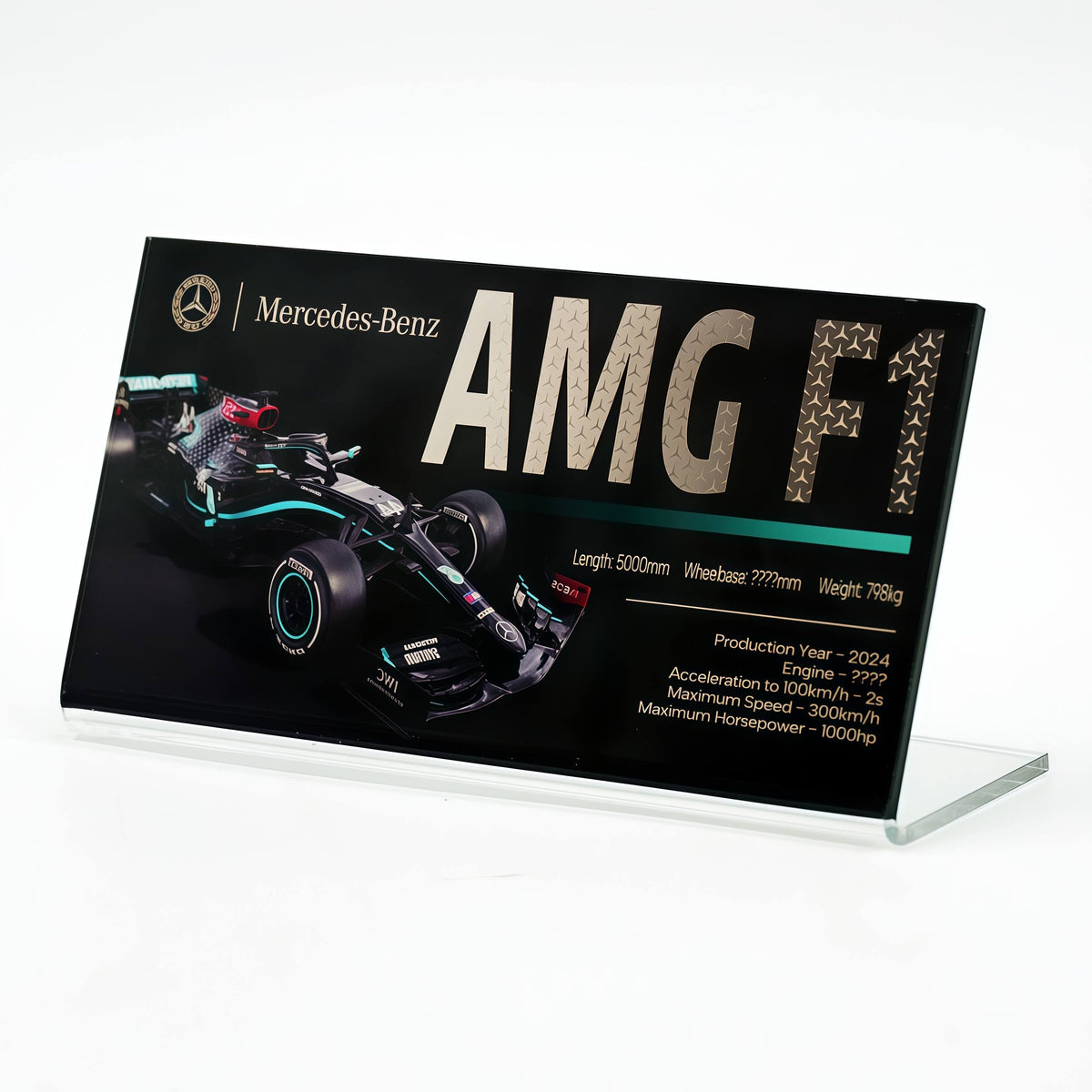 Suitable for Mercedes Koenigsegg Supercar Series Display Acrylic Nameplate