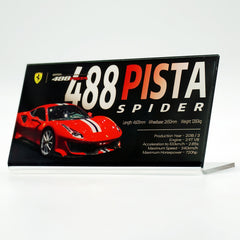 Suitable for Ferrari Supercar Series Display Acrylic Nameplate