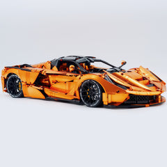 1: 8 LaFerrari Supercar, Customized Orange Gold Edition, Fully Detailed Simulation, The Ultimate Collectible, None-Remote Controlled (4739Pcs)