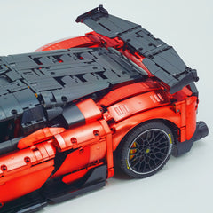 1:8 The Ultimate FERRARI F80 | Electroplated Red Custom Edition | Remote Controlled V6 Prancing Horse Hypercar (3998pcs)
