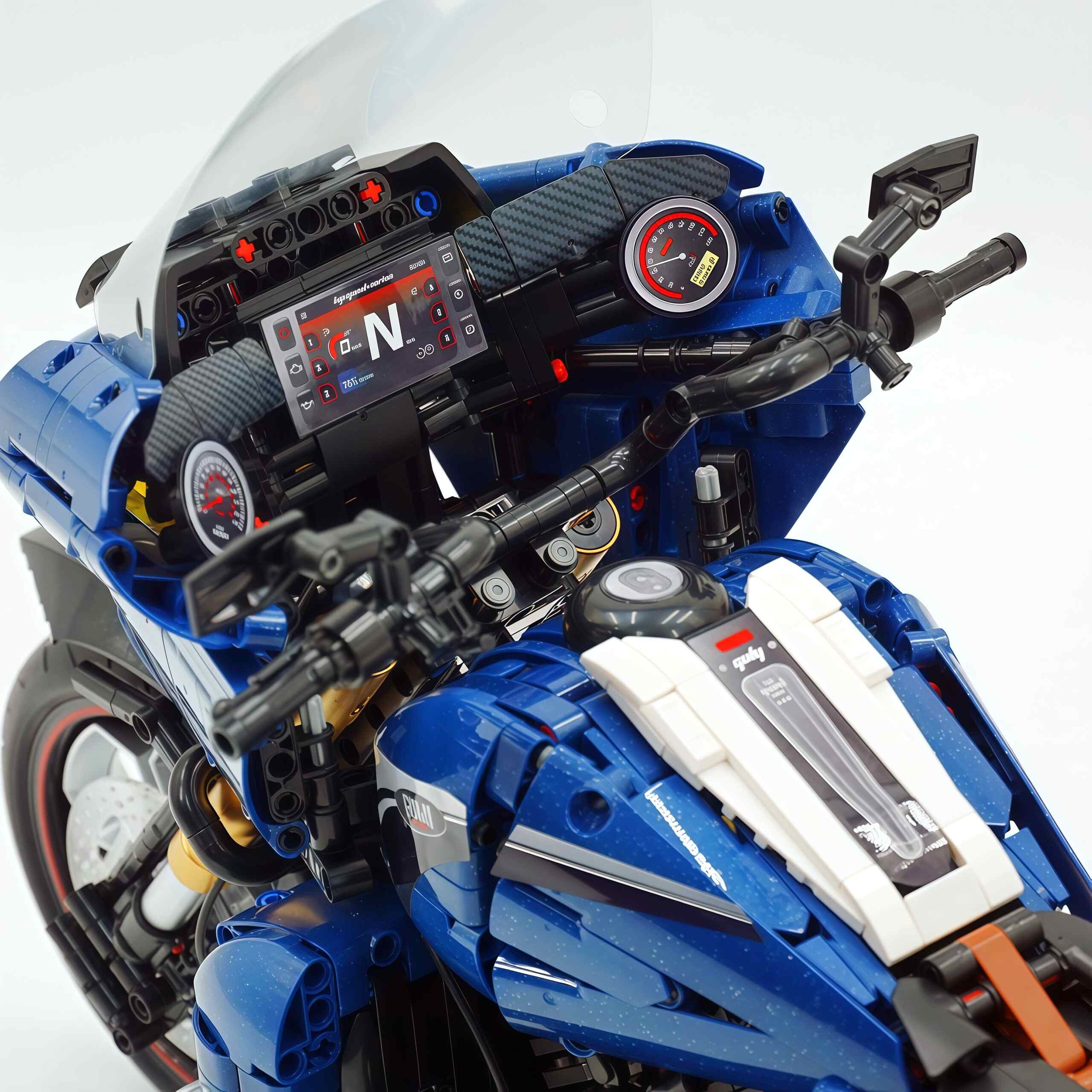 1:5 Harley-Davidson Street Glide Motorcycle | Glossy Starry Sky Blue Painted Edition(2410 PCS) - BAV BRICK