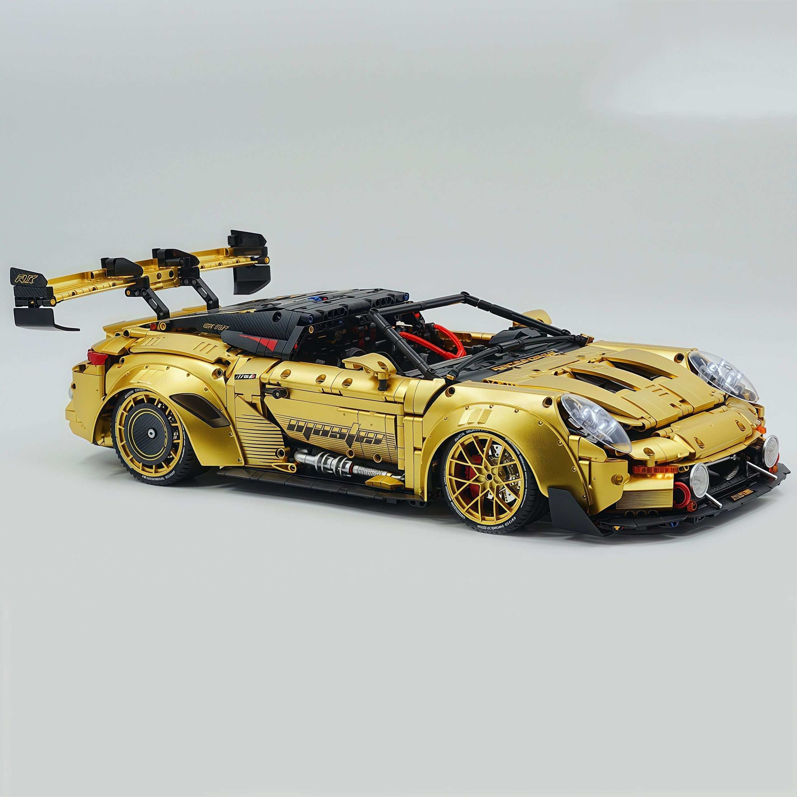1:8 Porsche GT3 RS Gold Concept | Dual mode switching | 3824+PCS