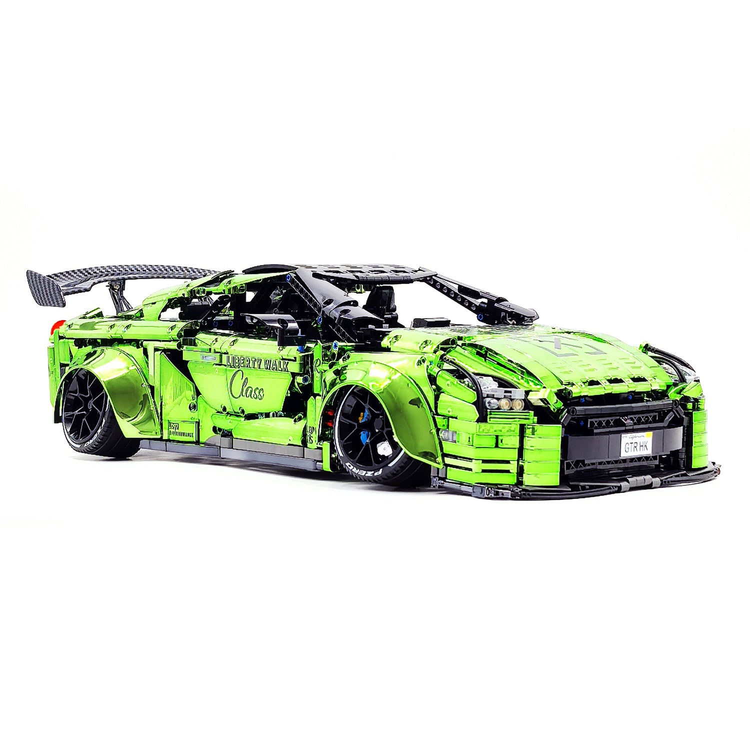 1: 8 NISSAN GTR R35, Customized Turquoise Electroplating Appearance (4098Pcs)