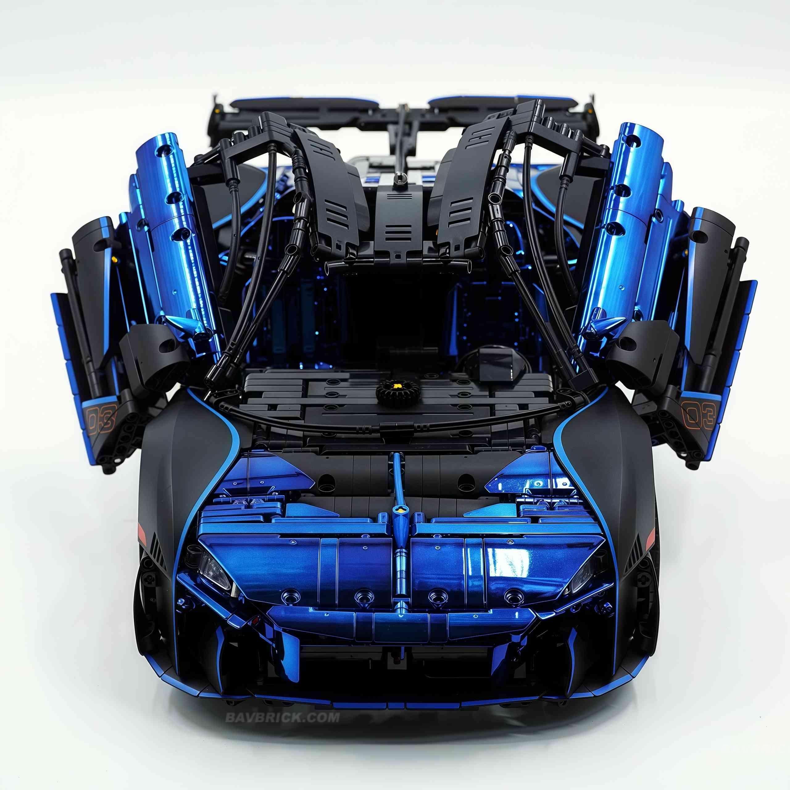 1: 8 Mclaren Sabre Supercar, Aerodynamic Brilliance, Mirror Customized Edition (3862 PCS)