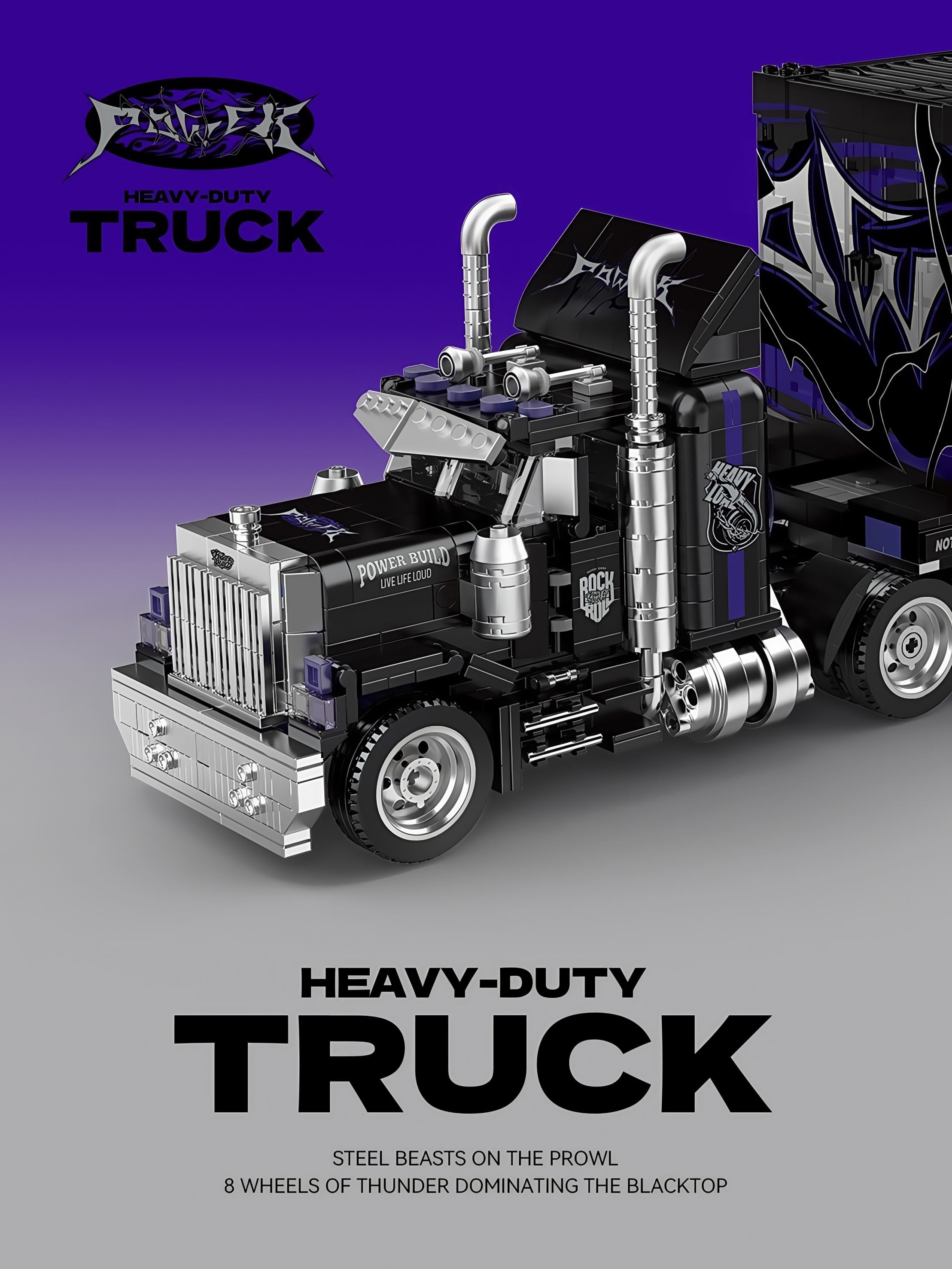 American Retro GMC Heavy Truck – Spirit of the Open Road (1500+ PCS | 69cm)