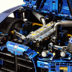 1: 8 BMW M4 GT3 Building Set, Fully Detailed Simulation, Electric Sapphire Blue Custom Edition (4556Pcs)
