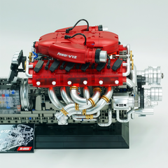 Large LaFerrari V12 Engine | Motorised Supercar Engine Model (2378 PCS)