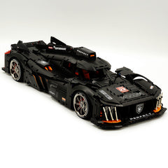 1: 8 Peugeot Le Mans 9×8 RaceCar Building Sets with Remote Control, Dark Warrior Custom Edition (3746 Pcs)