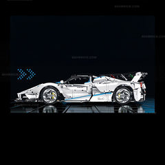 1:8 The Drift LaFerrari FXXK EVO | Pearl White Painting Custom Edition (4580pcs)