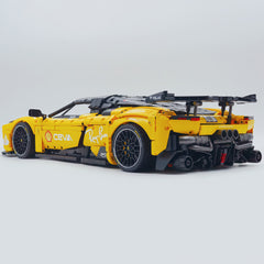 1:8 The Ultimate FERRARI F80 | Yellow Custom Edition | Remote Controlled V6 Prancing Horse Hypercar (3998pcs)