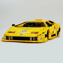 1:8 Lamborghini Countach LP5000 Building Set, Vibrant Yellow Customized Edition (3970+ PCS)