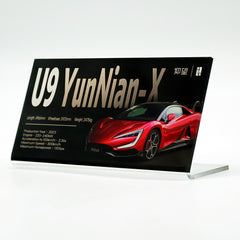 Suitable for BMW Apollo YangWang U9 Supercar Series Display Acrylic Nameplate