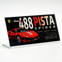 Suitable for Ferrari Supercar Series Display Acrylic Nameplate