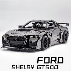 1: 8 Ford Shelby GT500, Matte Black Customized Version (3400PCS) - BAV BRICK