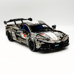 1: 8 Corvette C8 Supercar Building Sets, Mirror electroplating Customized Edition (3788 Pcs)