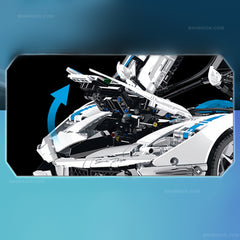 1:8 The Drift LaFerrari FXXK EVO | Pearl White Painting Custom Edition (4580pcs)