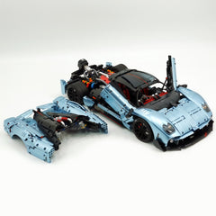 1:8 The Ultimate Pagani Utopia Supercar | Customized Electroplating Tiffany Blue V12 Italian Exotic (3314pcs)