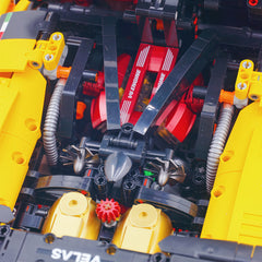 1:8 The Ultimate FERRARI F80 | Yellow Custom Edition | Remote Controlled V6 Prancing Horse Hypercar (3998pcs)