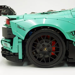1:8 Lamborghini Aventador SVJ LBWK | Baked Enamel Mint Green Limited Bull Widebody Supercar (4990+ PCS)