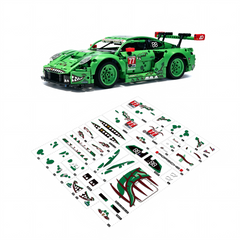 Porsche 911 GT3 R "REXY" AO Racing Car | Green & Pink Edition (1313 PCS)