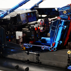 1: 8 BMW M4 GT3 Building Set, Fully Detailed Simulation, Electric Sapphire Blue Custom Edition (4556Pcs)