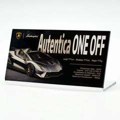 Suitable for Lamborghini Supercar Series Display Acrylic Nameplate