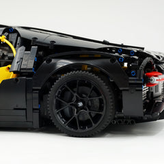 1: 8 Bugatti Chiron, Custom Modified Yellow+Black Edition (4031PCS)