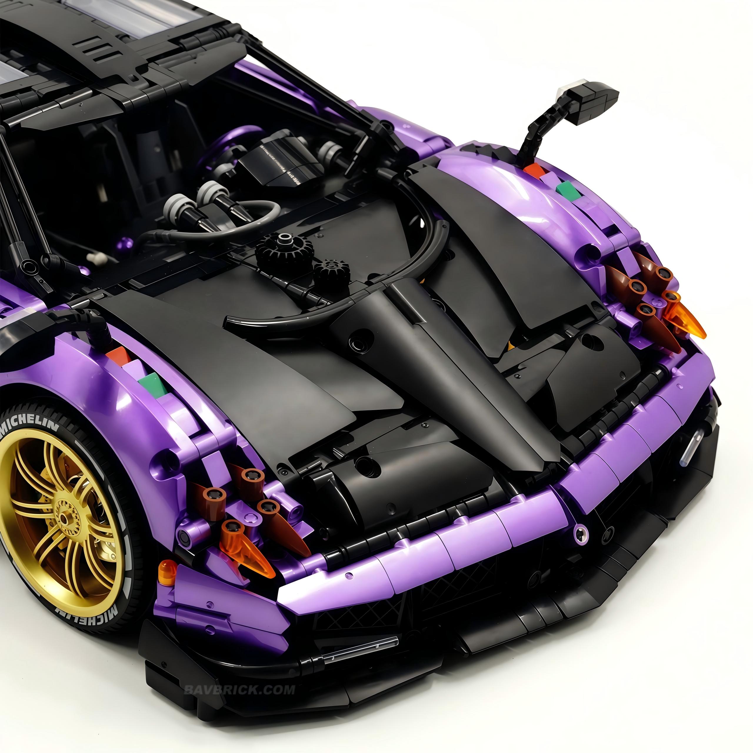 1: 8 Pagani Huayra BC Violet Paint finish Customized Ultimate Edition (4708 Pcs)