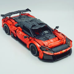 1:8 The Ultimate FERRARI F80 | Electroplated Red Custom Edition | Remote Controlled V6 Prancing Horse Hypercar (3998pcs)
