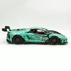 1:8 Lamborghini Aventador SVJ LBWK | Baked Enamel Mint Green Limited Bull Widebody Supercar (4990+ PCS)