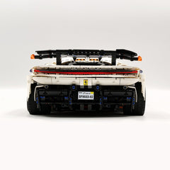 1:8 Ferrari SF90XX White Goddess, The Ultimate Supercar, More Than 12 Features Restored(4100 Pcs)