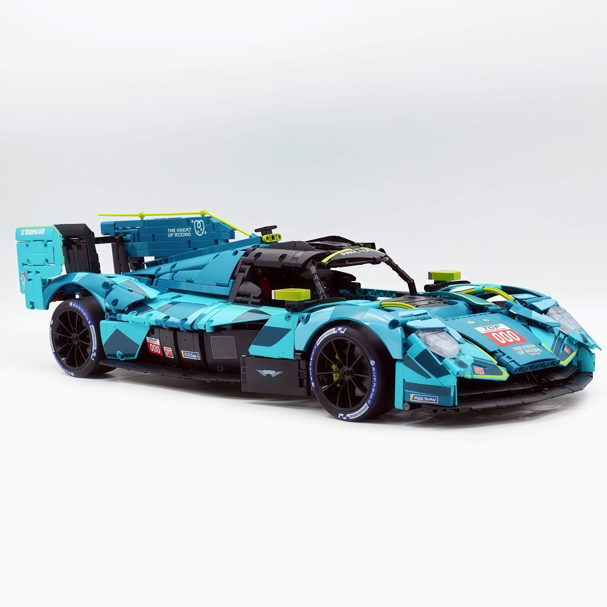 1:8 Aston Martin Valkyrie LM | Remote Controlled 24h British Hypercar | Green Custom Edition(3069pcs) - BAV BRICK