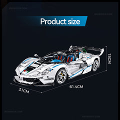 1:8 The Drift LaFerrari FXXK EVO | Pearl White Painting Custom Edition (4580pcs)