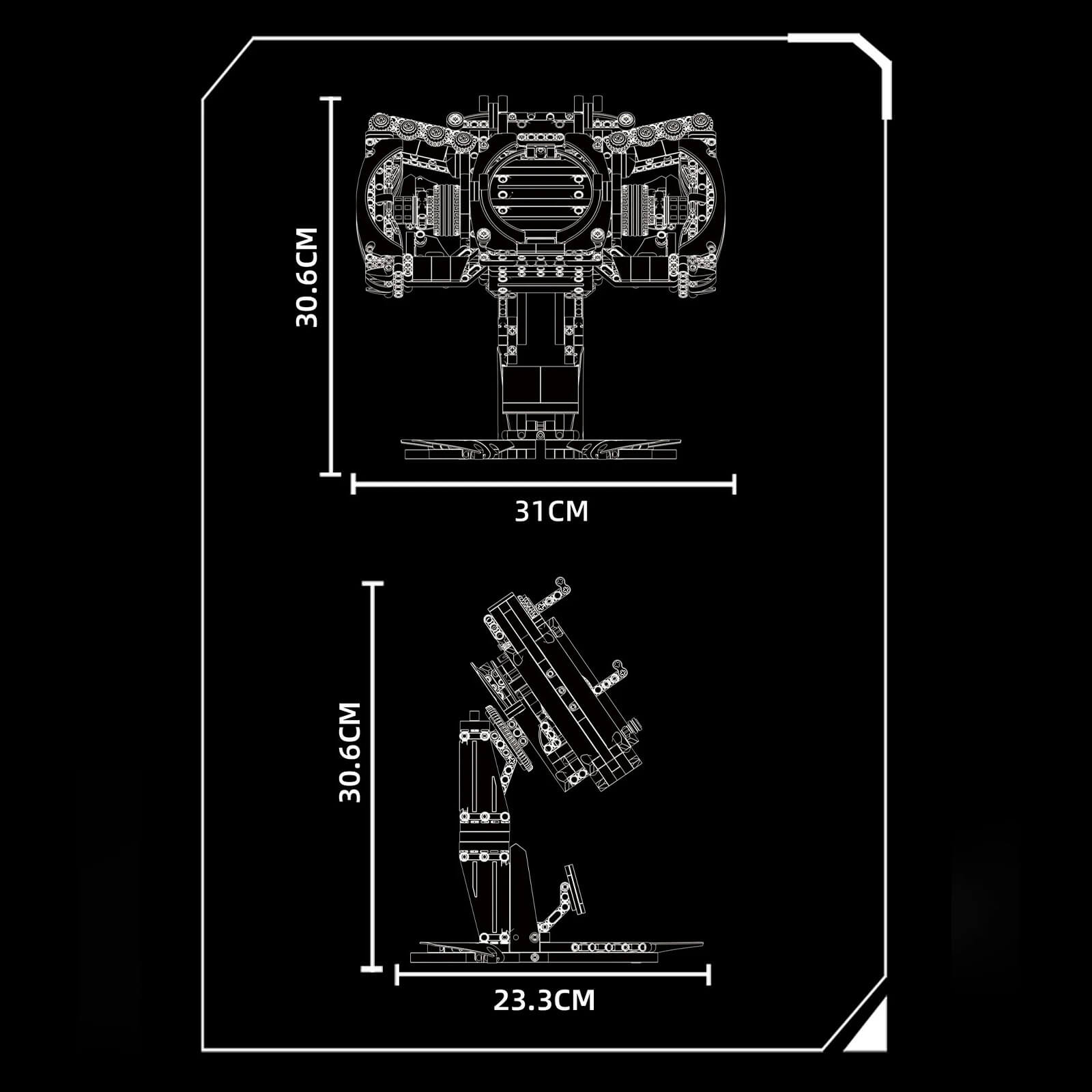 1:1 German Coupe Steering Wheel | Life-Size Performance Cockpit Replica | 1:1 Scale | 903 PCS - BAV BRICK