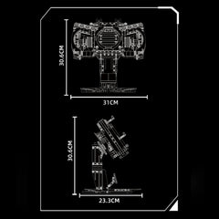 1:1 German Coupe Steering Wheel | Life-Size Performance Cockpit Replica | 1:1 Scale | 903 PCS - BAV BRICK