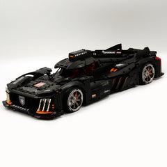 1: 8 Peugeot Le Mans 9×8 RaceCar Building Sets with Remote Control, Dark Warrior Custom Edition (3746 Pcs)