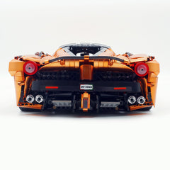 1: 8 LaFerrari Supercar, Customized Orange Gold Edition, Fully Detailed Simulation, The Ultimate Collectible, None-Remote Controlled (4739Pcs)