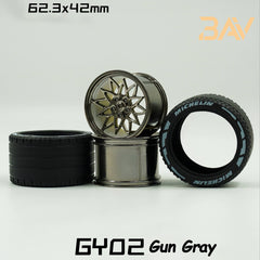 1:8 Supercar Custom Wheels (4-pack)