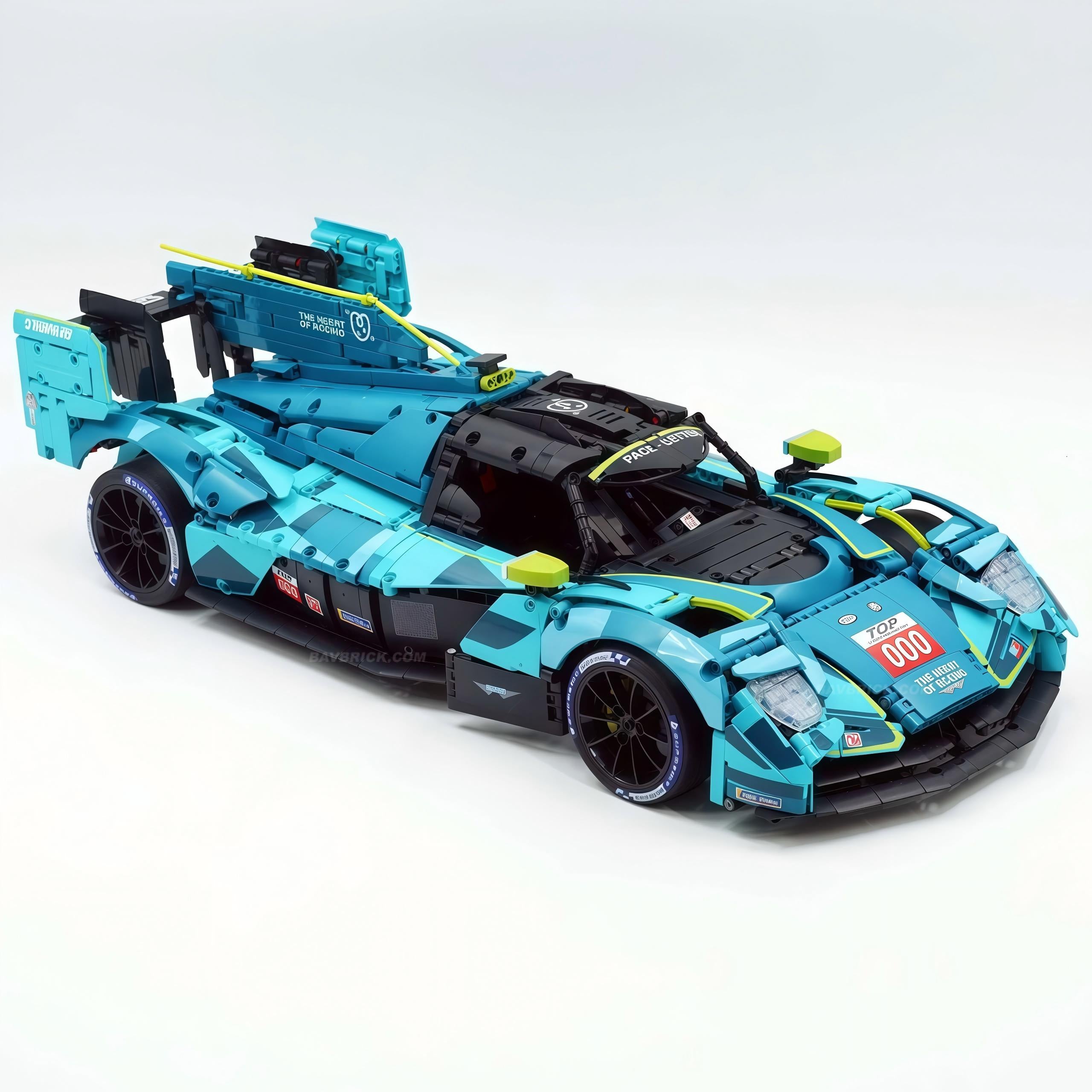 1:8 Aston Martin Valkyrie LM | Remote Controlled 24h British Hypercar | Green Custom Edition(3069pcs) - BAV BRICK