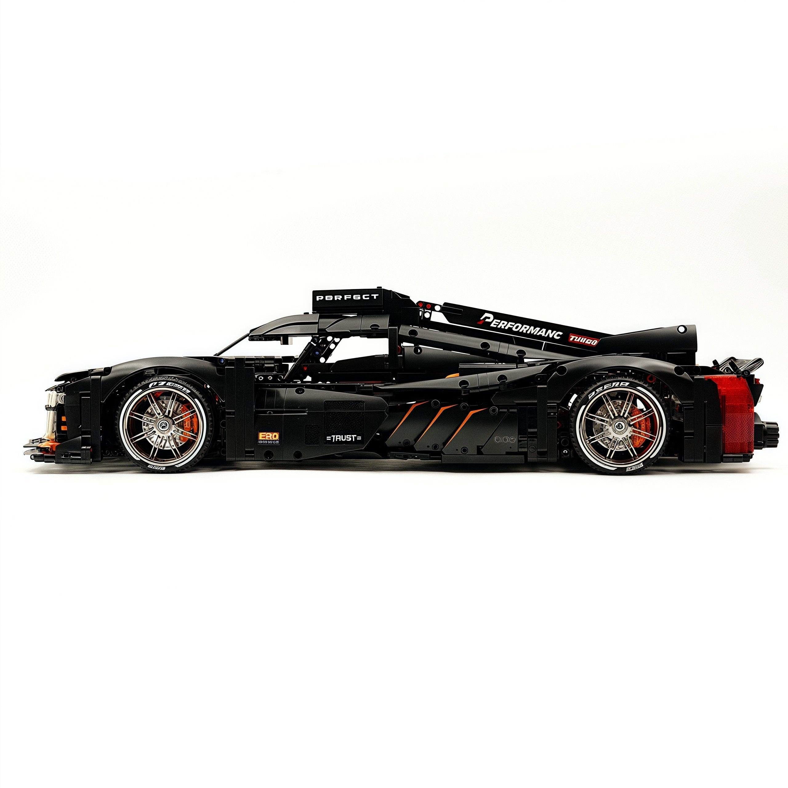 1: 8 Peugeot Le Mans 9×8 RaceCar Building Sets with Remote Control, Dark Warrior Custom Edition (3746 Pcs)