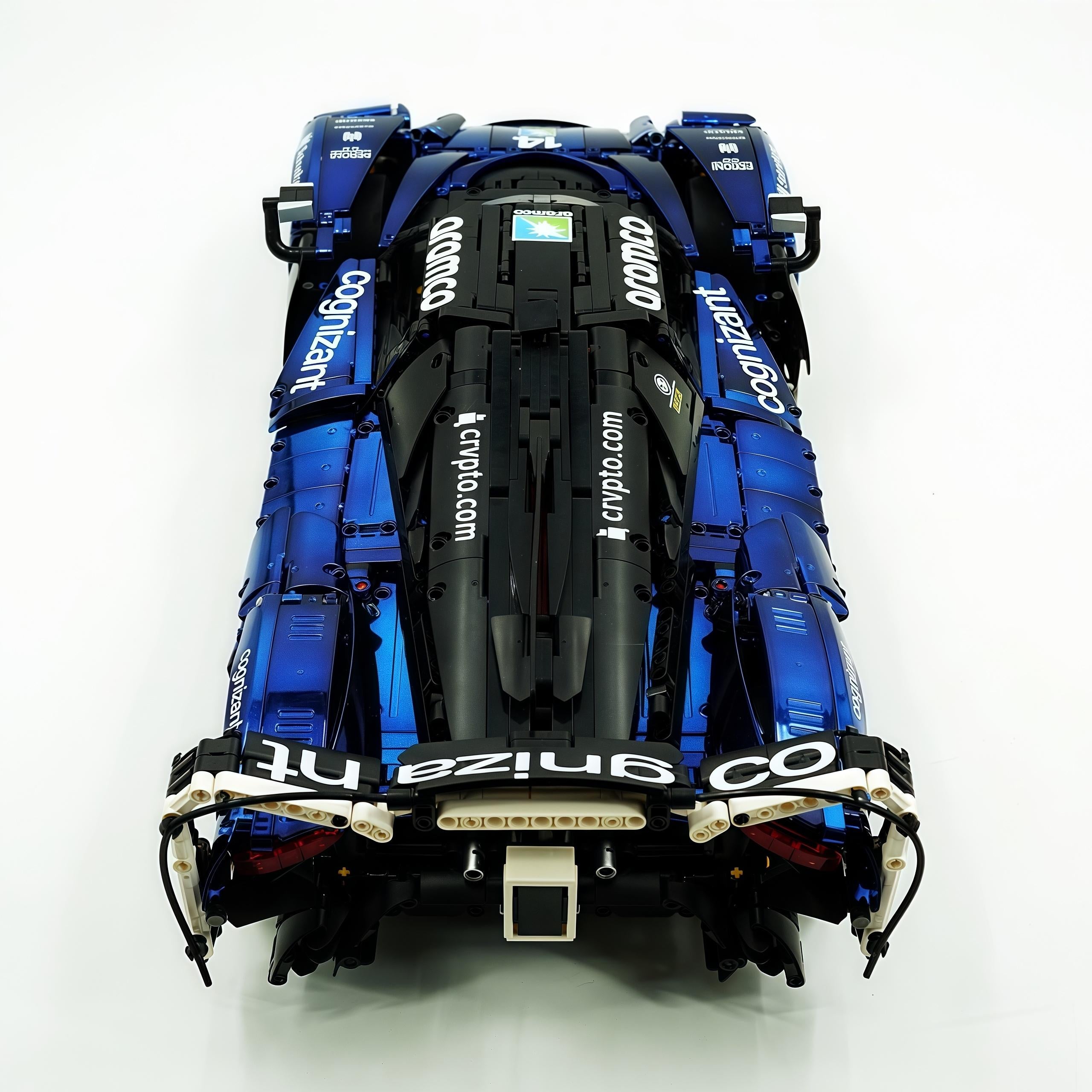 1: 8 Aston Martin Valkyrie Hypercar, Electroplated Dark Blue Customized Version(3869 Pcs)