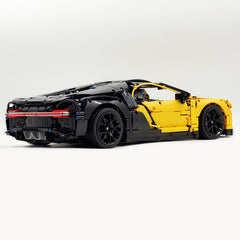 1: 8 Bugatti Chiron, Custom Modified Yellow+Black Edition (4031PCS)