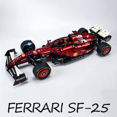 Coche Ferrari SF-25 F1 a escala 1:8 | Edición Borgoña pintada a medida (1900 piezas)