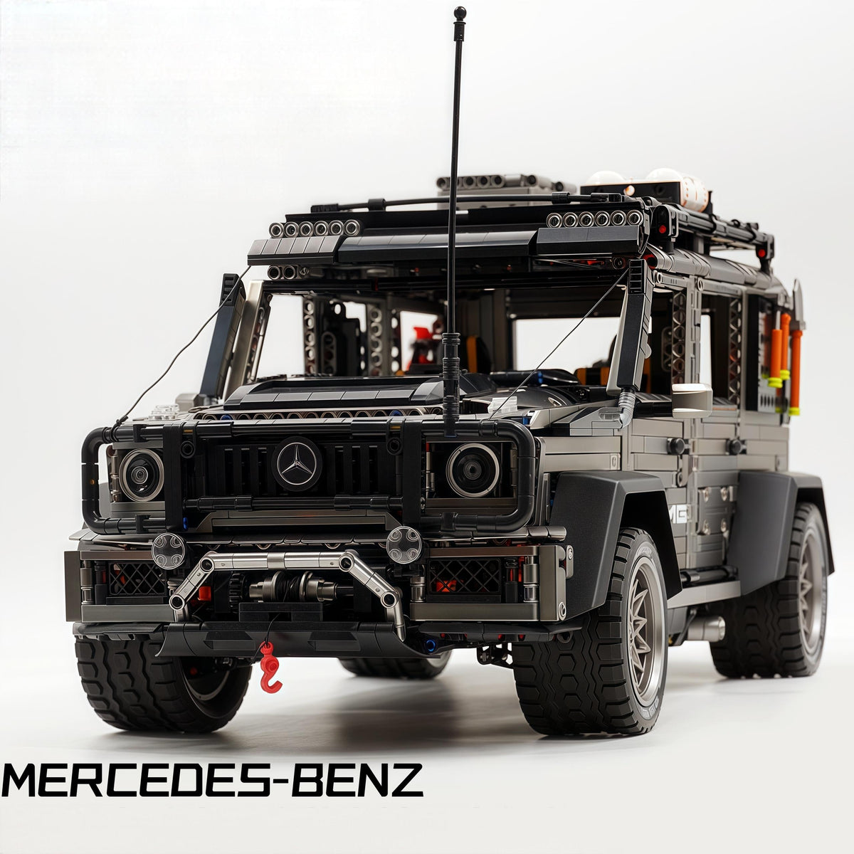 1: 8 Mercedes Benz G 500, Ultimate Maneuver Control Off-Road | Electroplating Gun Gray Custom Edition(3914 Pcs)